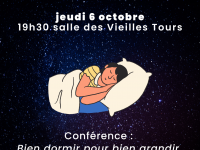Conférence : Bien dormir pour bien grandir